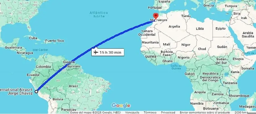 viajar a Marruecos desde Perú