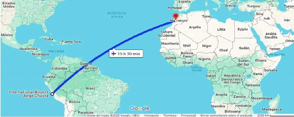 viajar a Marruecos desde Perú
