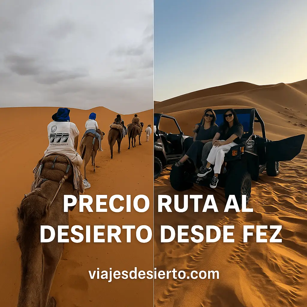 cuanto cuesta al desierto desde fez