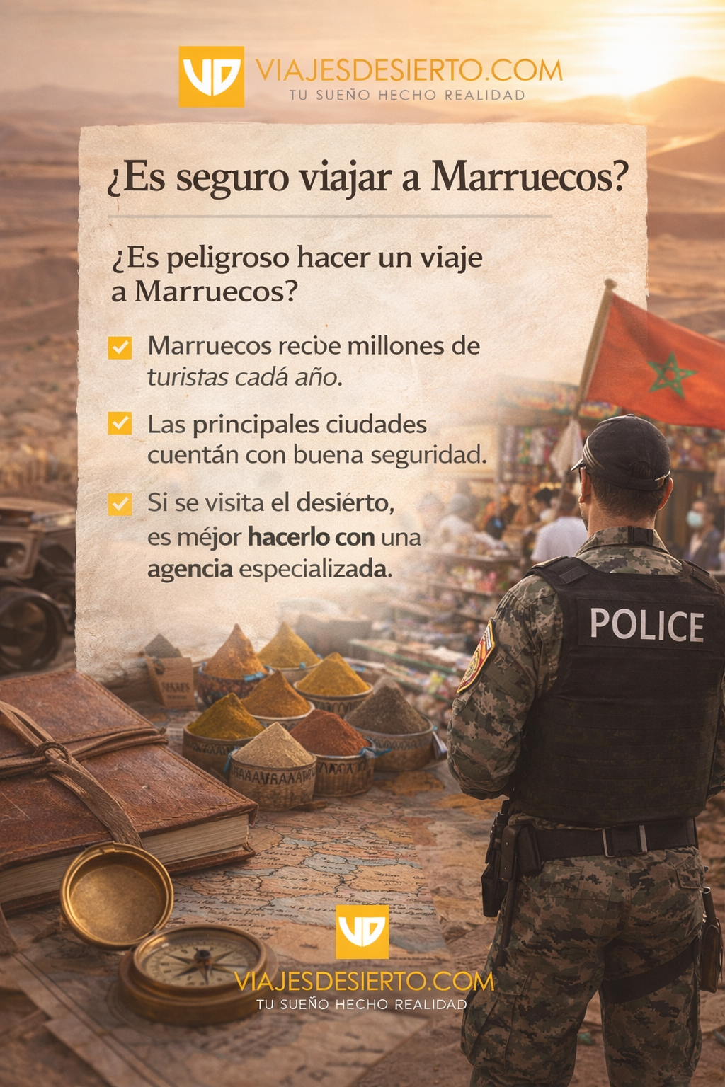 Viajar a Marruecos: Guía Completa 2026 + Tours al Desierto del Sahara 3 Es seguro viajar a Marruecos